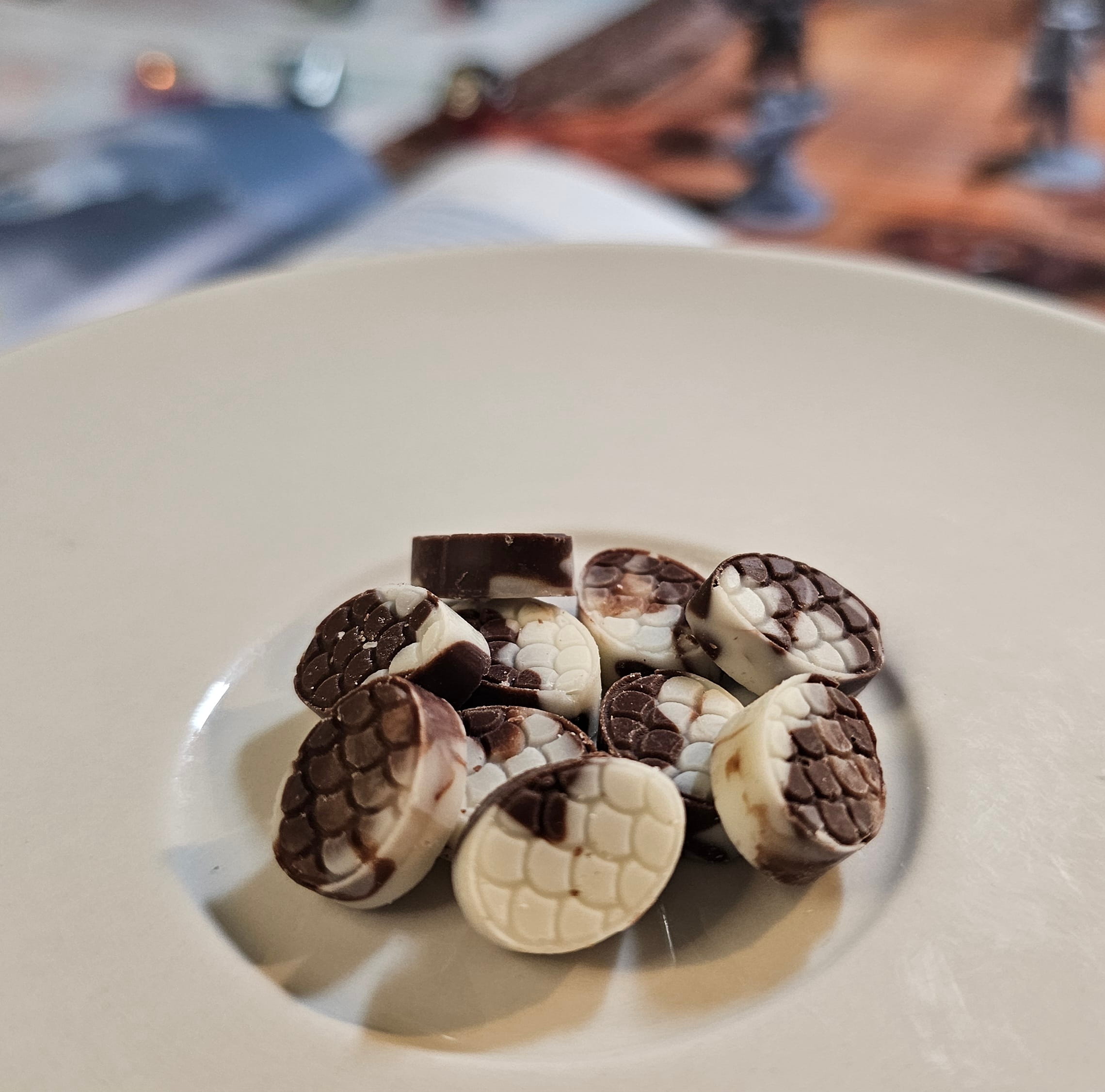 White & Dark Chocolate Mini Dragon Eggs White & Dark Chocolate Mini Dragon Eggs